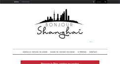 Desktop Screenshot of bonjourshanghai.com